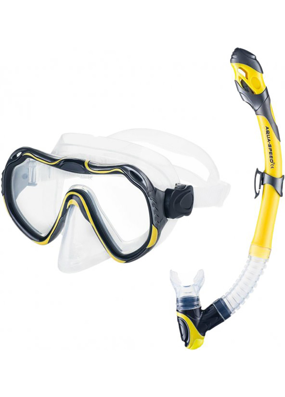 Набор маска и трубка Java + Elba 8206 Желтый OSFM Aqua Speed (258141423)