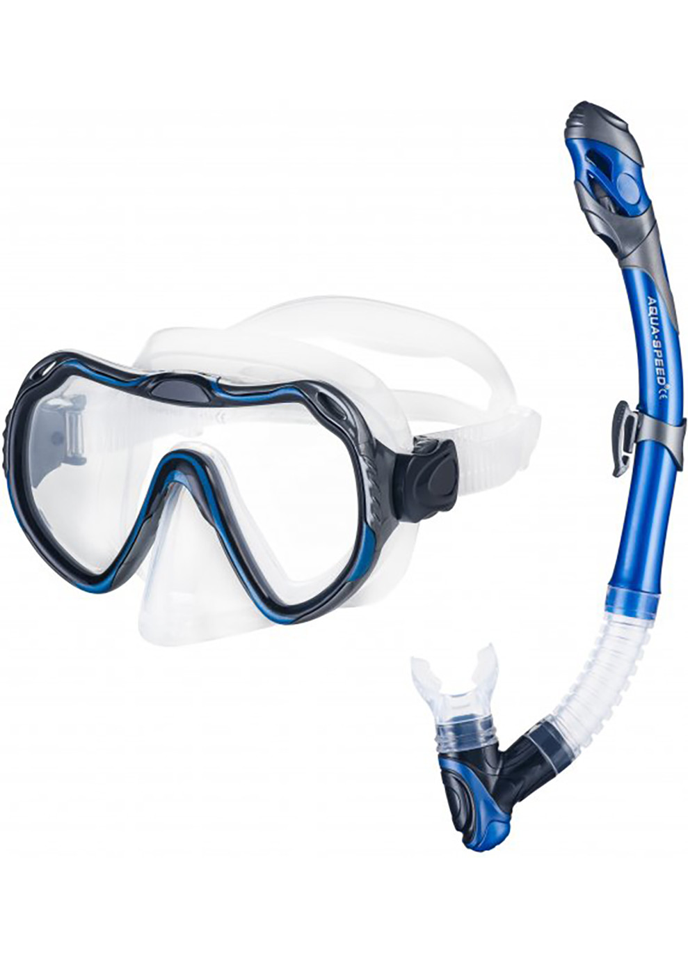 Набор маска и трубка Java + Elba 8205 Cиний OSFM Aqua Speed (258142458)