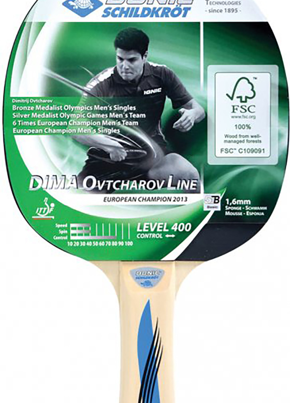 Ракетка для пінг-понгу Ovtcharov Level 400 705242 Donic (258147506)