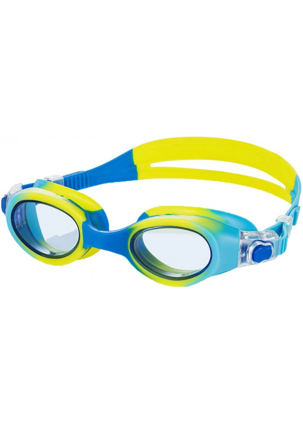 Очки для плавания Aquaspeed PEGAZ Сине-желто-голубые OSFM Aqua Speed (258142444)