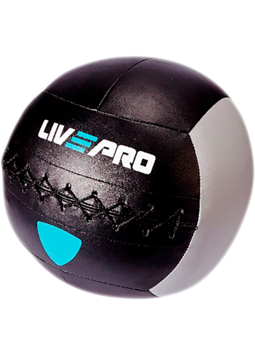 Мяч для кросфіту WALL BALL чорний, сірий 3кг LivePro (258142088)