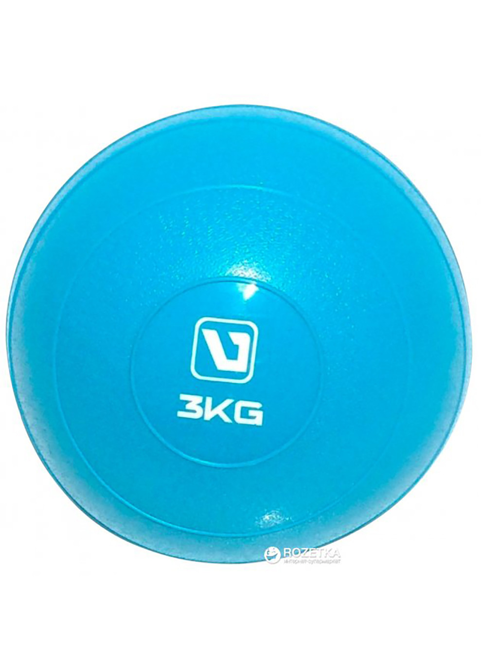 Медбол мягкий SOFT WEIGHT BALL голубой 3кг LiveUp (258140447)