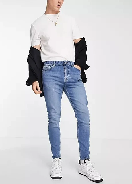 Синие демисезонные джинсы Topman