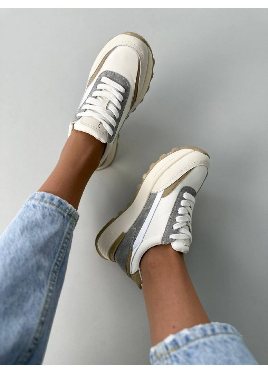 Жіночі шкіряні кросівки 38 VZUTIK білі демісезони (258162441)