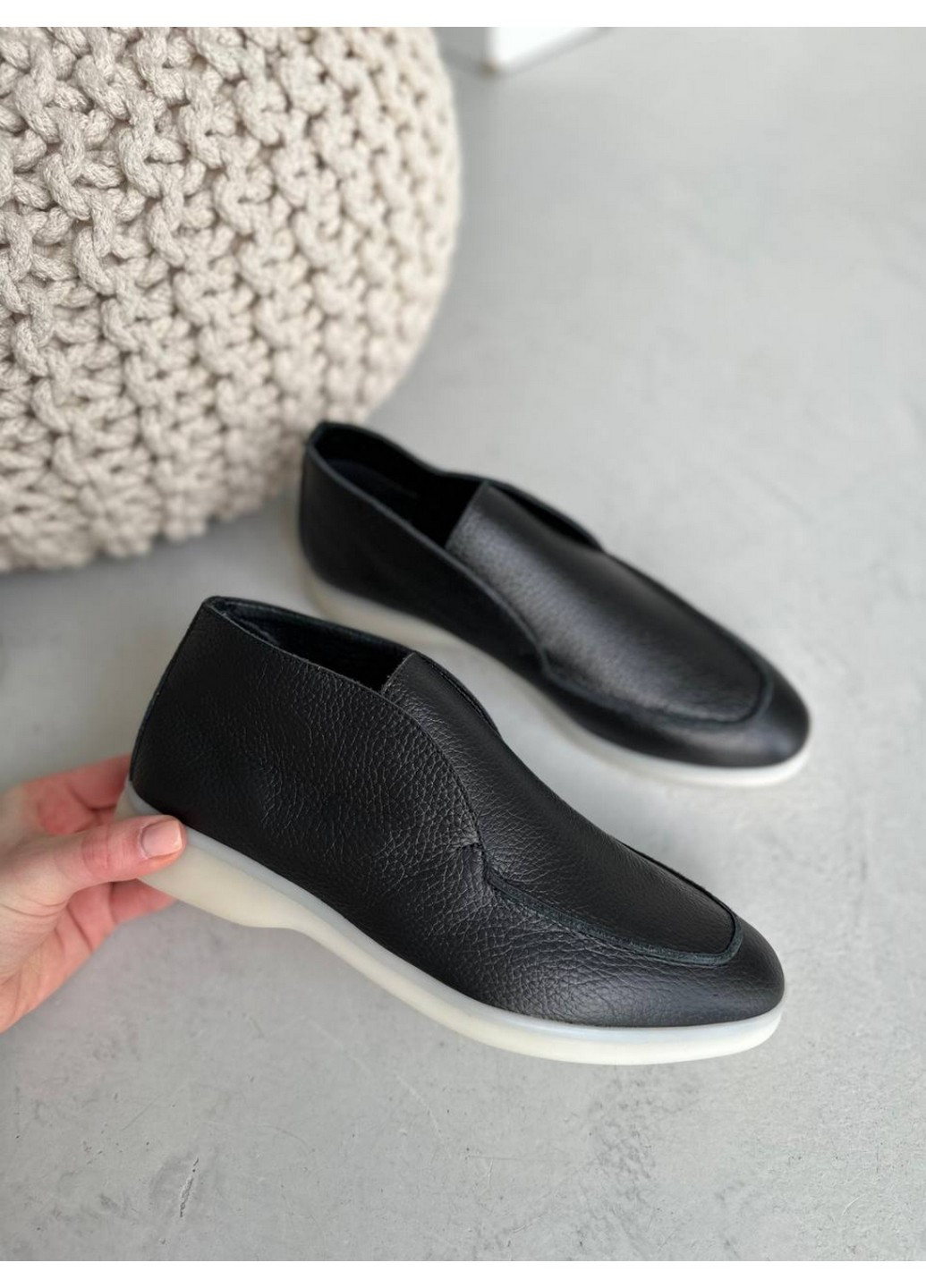 VZUTIK Жіночі шкіряні лофери 36 чорний з натуральна шкіра, україна — демісезон (258161996)