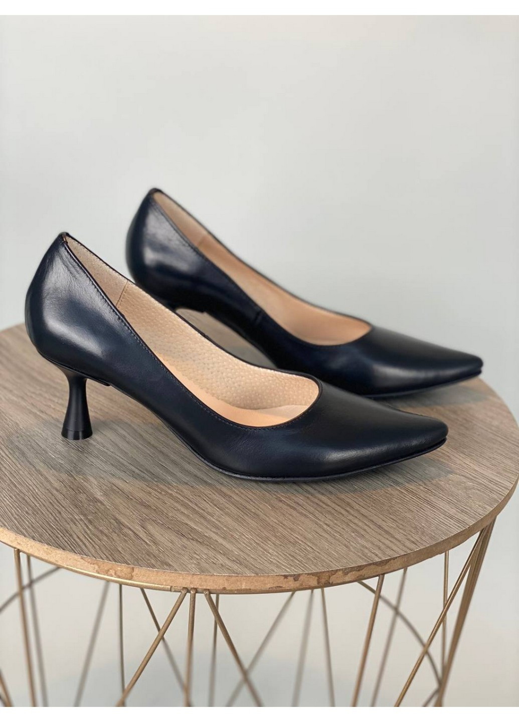 VZUTIK Жіночі шкіряні човники 38 чорний з натуральна шкіра, україна — демісезон (258162771)