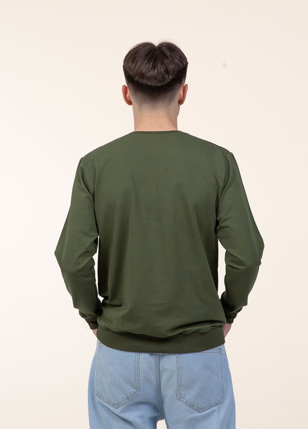 Оливковый свитшот Наталюкс (258160619)