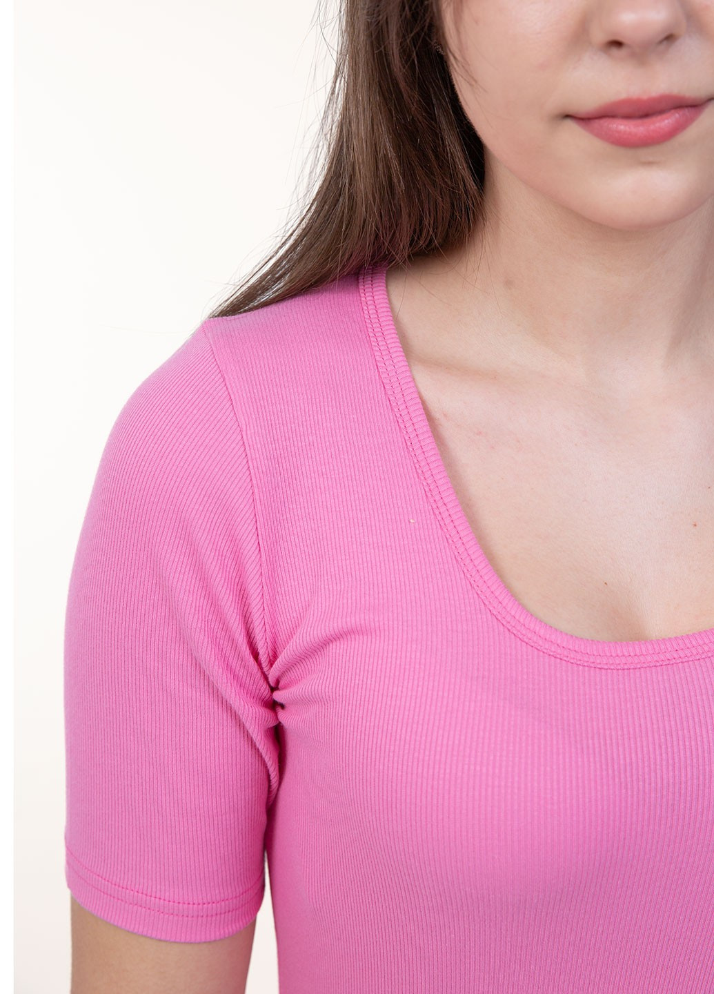 Рожева всесезон футболка жіноча Наталюкс 33-2328