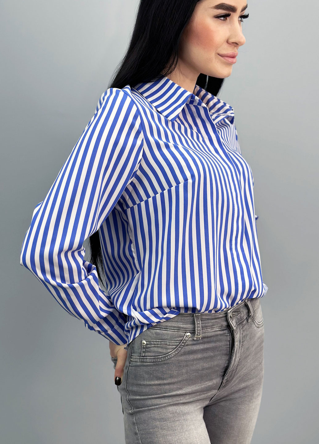 Жіноча сорочка в смужку Fashion Girl sail (258170300)