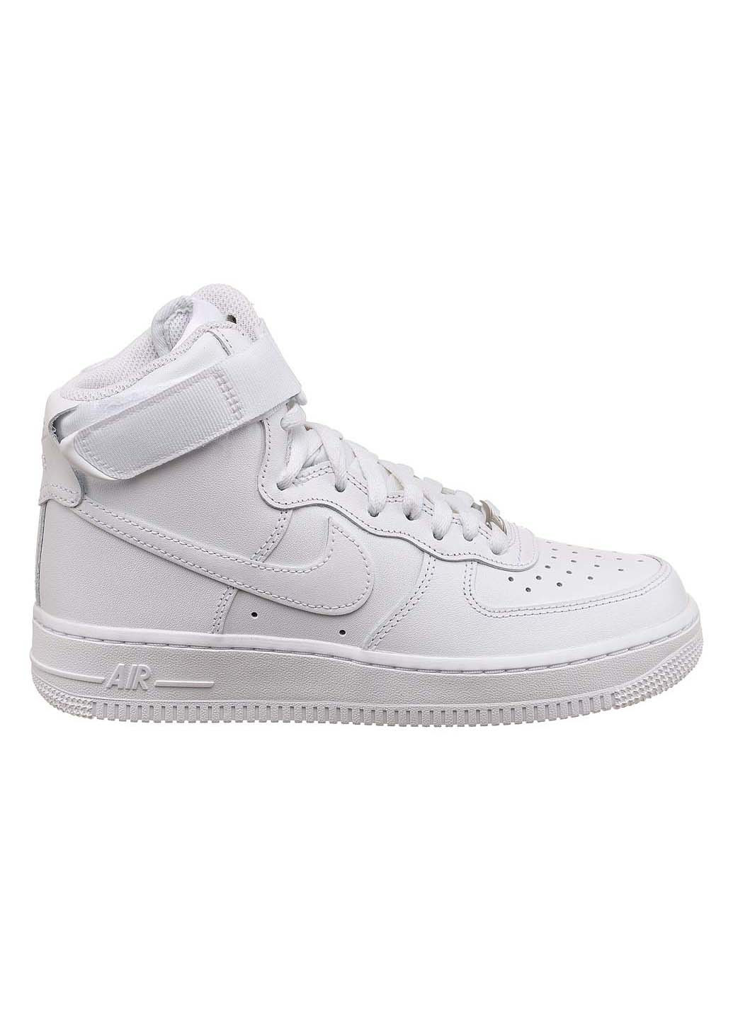 Білі осінні кросівки жіночі air force 1 high white Nike