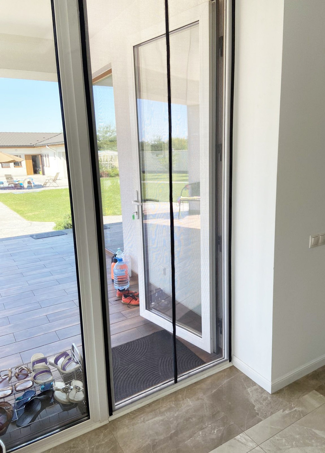 Москітна сітка для дверей на магнітах 120*220 см Clip-on (258189860)