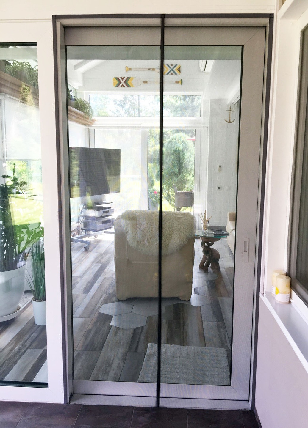 Москитная сетка для дверей Антипыль (на магнитах) 75*220 см Clip-on (258189872)