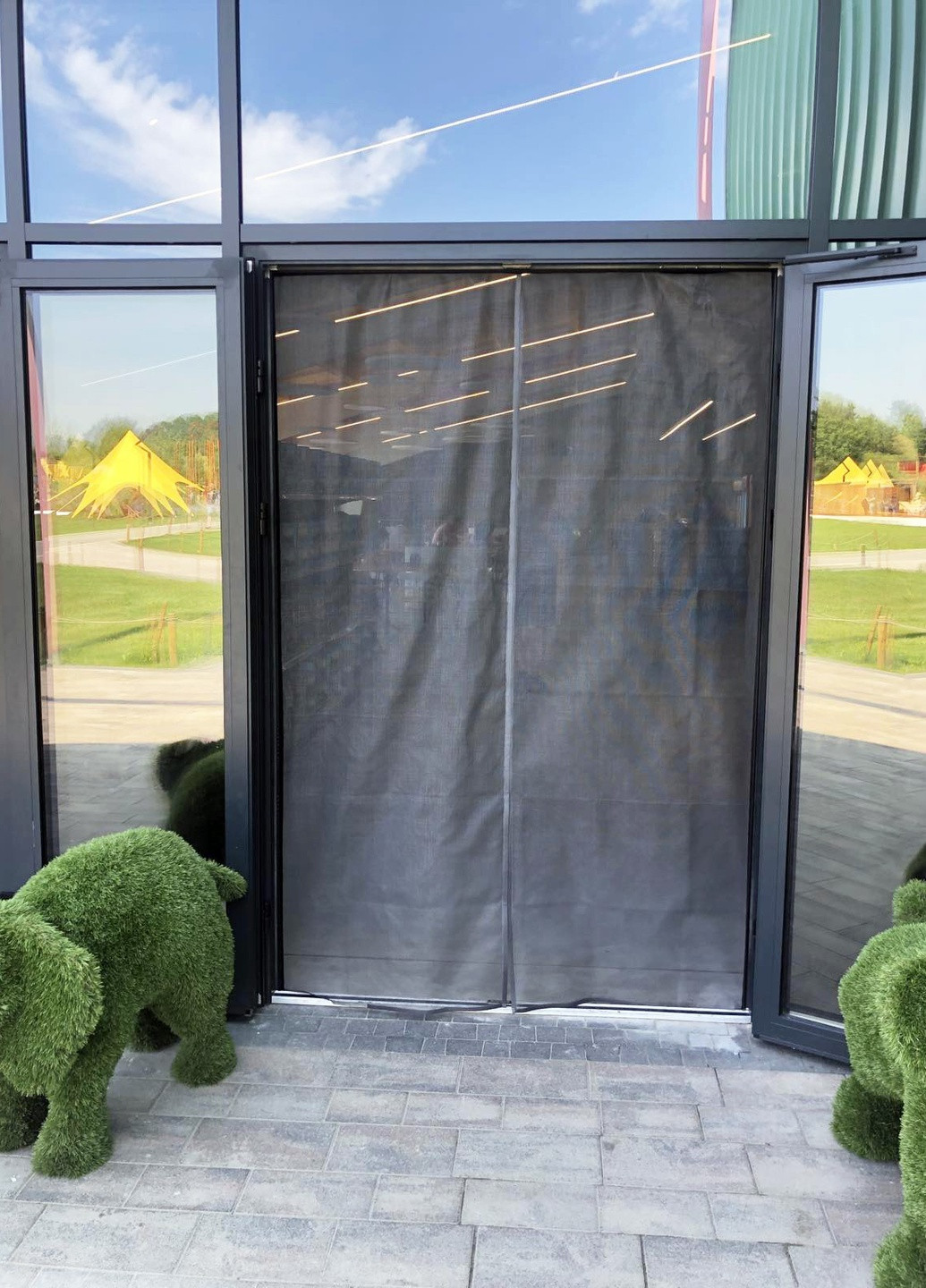 Москитная сетка для дверей на магнитах 70*230 см Clip-on (258189886)