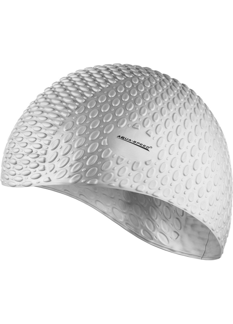 Шапка для плавания Aquaspeed BUBBLE 102-26 Серебристая Aqua Speed (258186697)