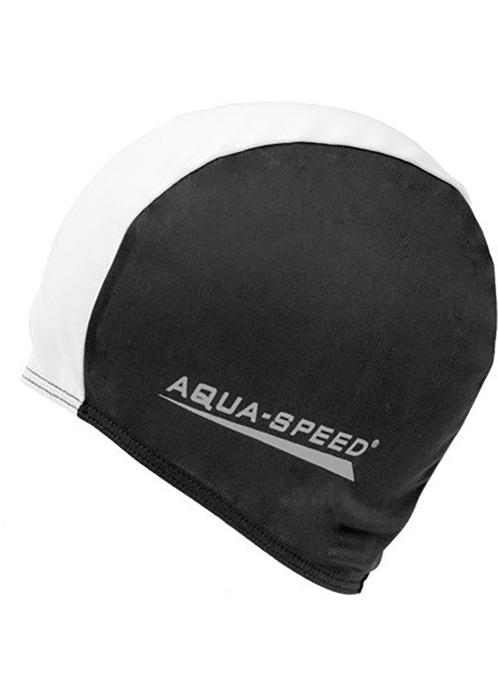 Шапка для плавания Aquaspeed POLYESTER CAP 5765 (091-57) черная, белая unisex Aqua Speed (258186707)