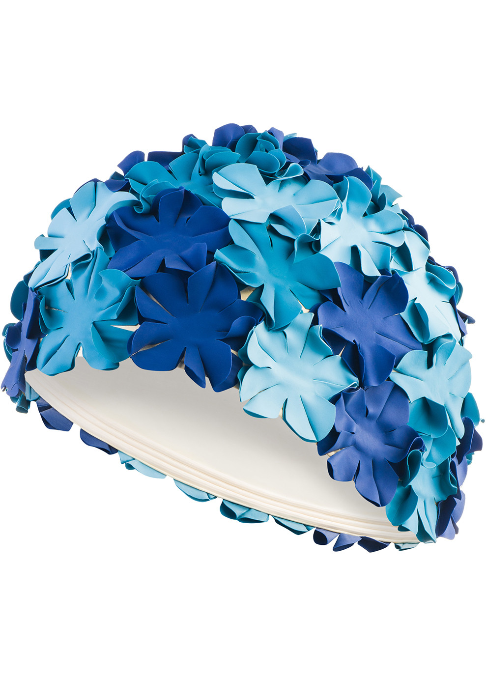 Шапка для плавания Aquaspeed BLOOM 5707 Синяя, Голубая Aqua Speed (258186629)