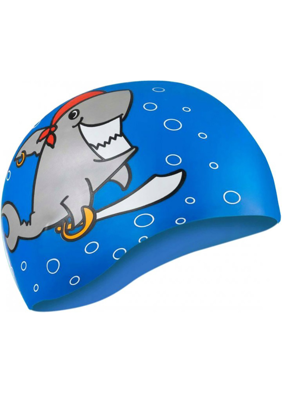 Шапка для плавания Aquaspeed KIDDIE Shark 1783 (142-Shark) синяя детская OSFM Aqua Speed (258186780)