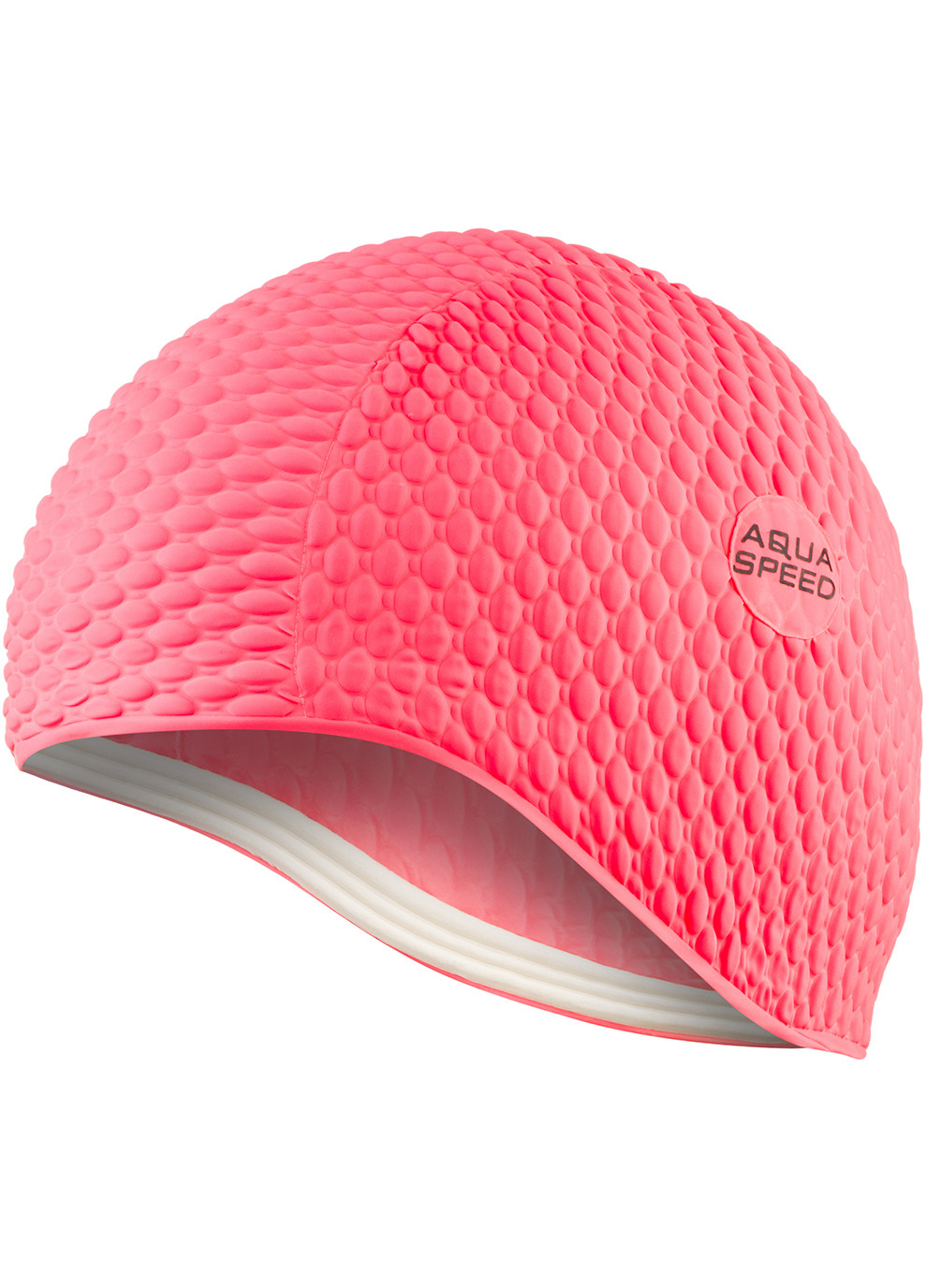 Шапочка для плавання Aquaspeed BOMBASTIC 104-3 Рожева Aqua Speed (258186825)