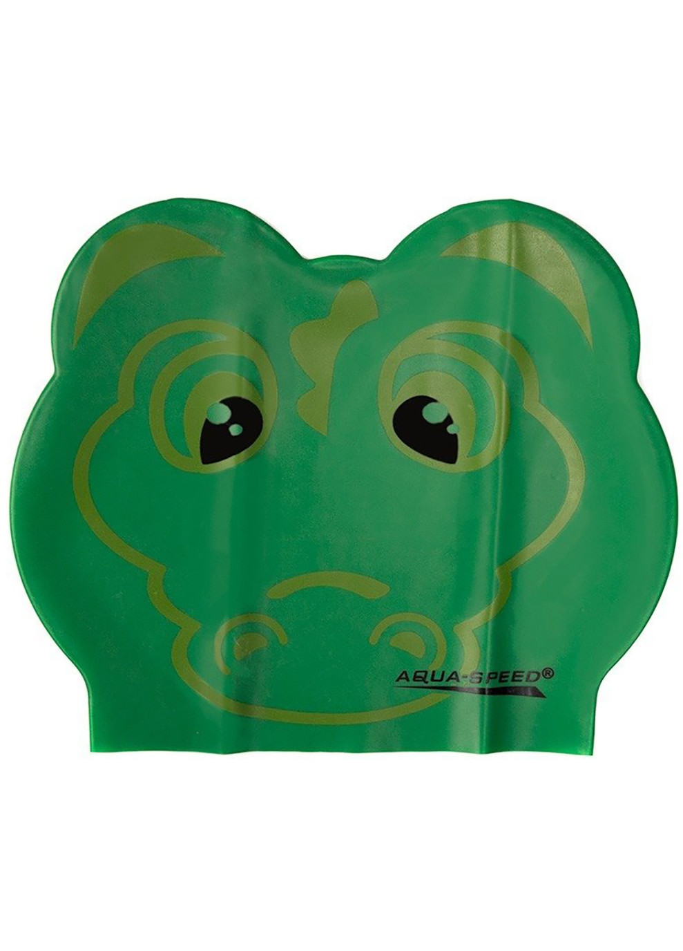 Шапочка для плавання Aquaspeed ZOO CROCODILE LATEX 5713 Зелена крокодил Aqua Speed (258186573)