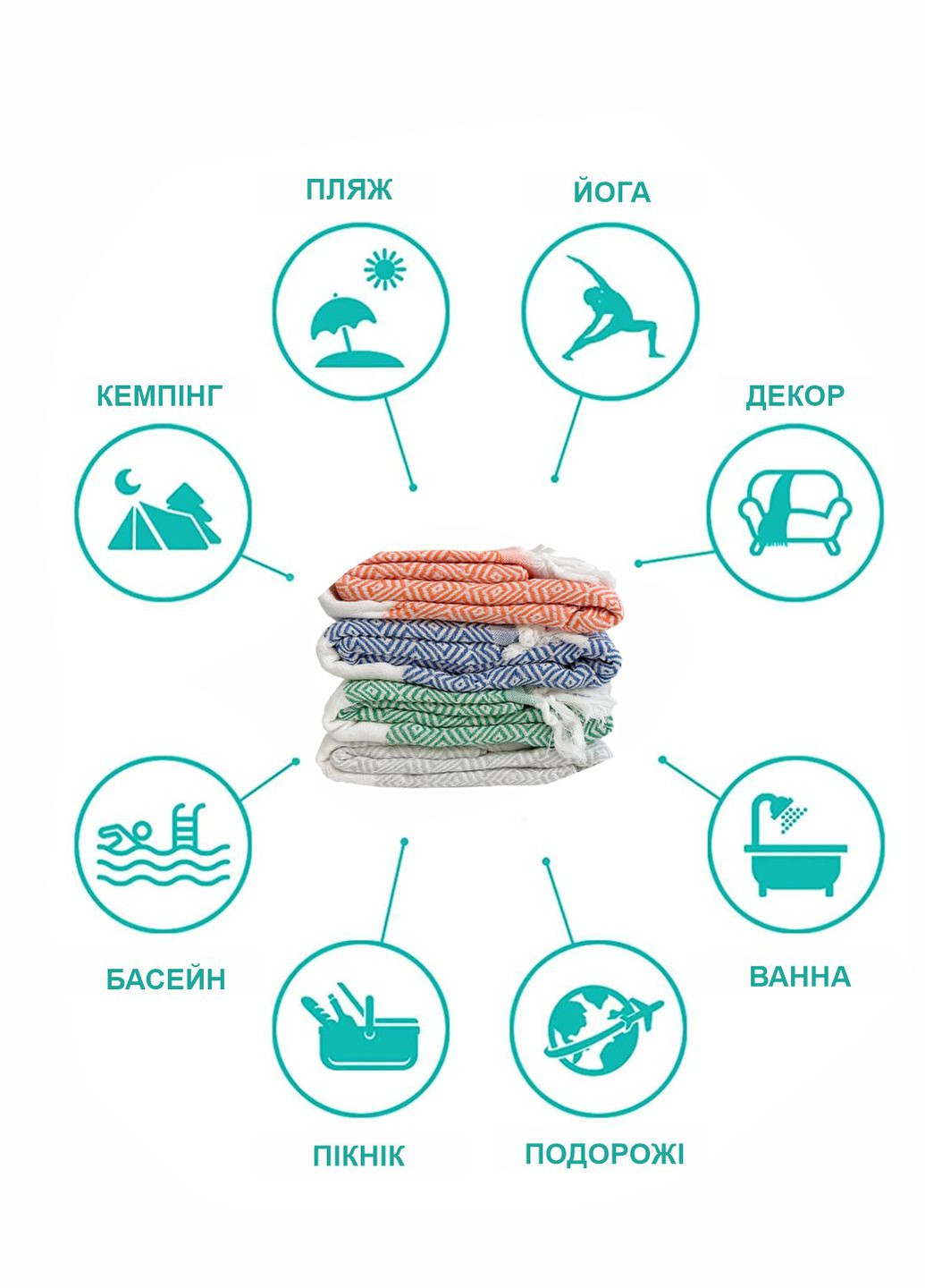 Lovely Svi турецкие пляжные полотенца - пештемаль - xхl (100 на 180 см) - хлопок -кораловый геометрический коралловый производство - Китай