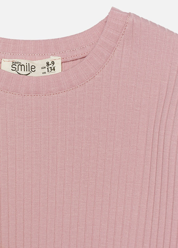 Пудровий літній літній костюм з штанами для дівчинки Smile