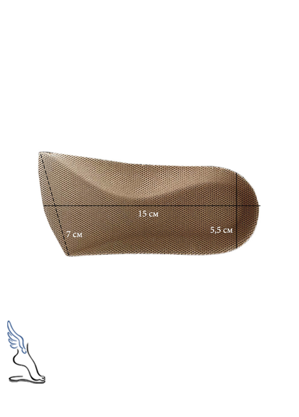 Полустельки для увеличения роста на 3.5см No Brand напівустілки (258210559)