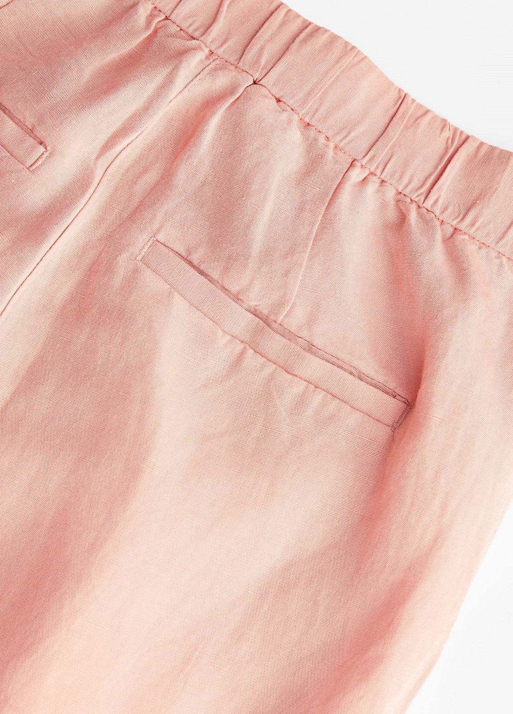 Персиковые классические демисезонные брюки H&M