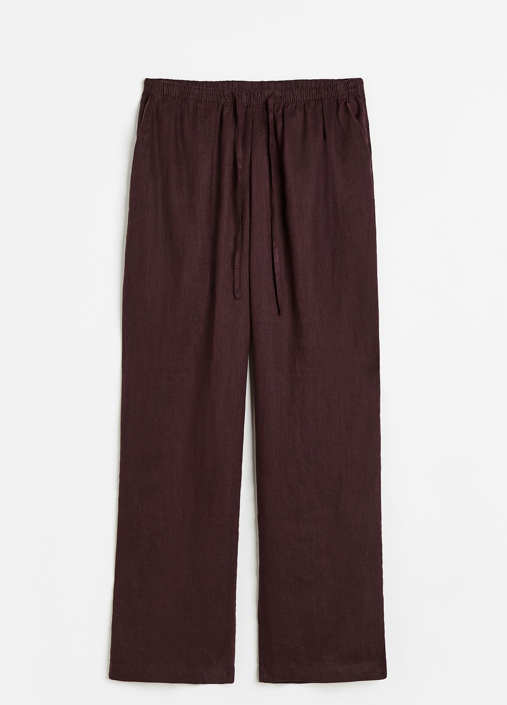 Темно-коричневые домашние демисезонные брюки H&M