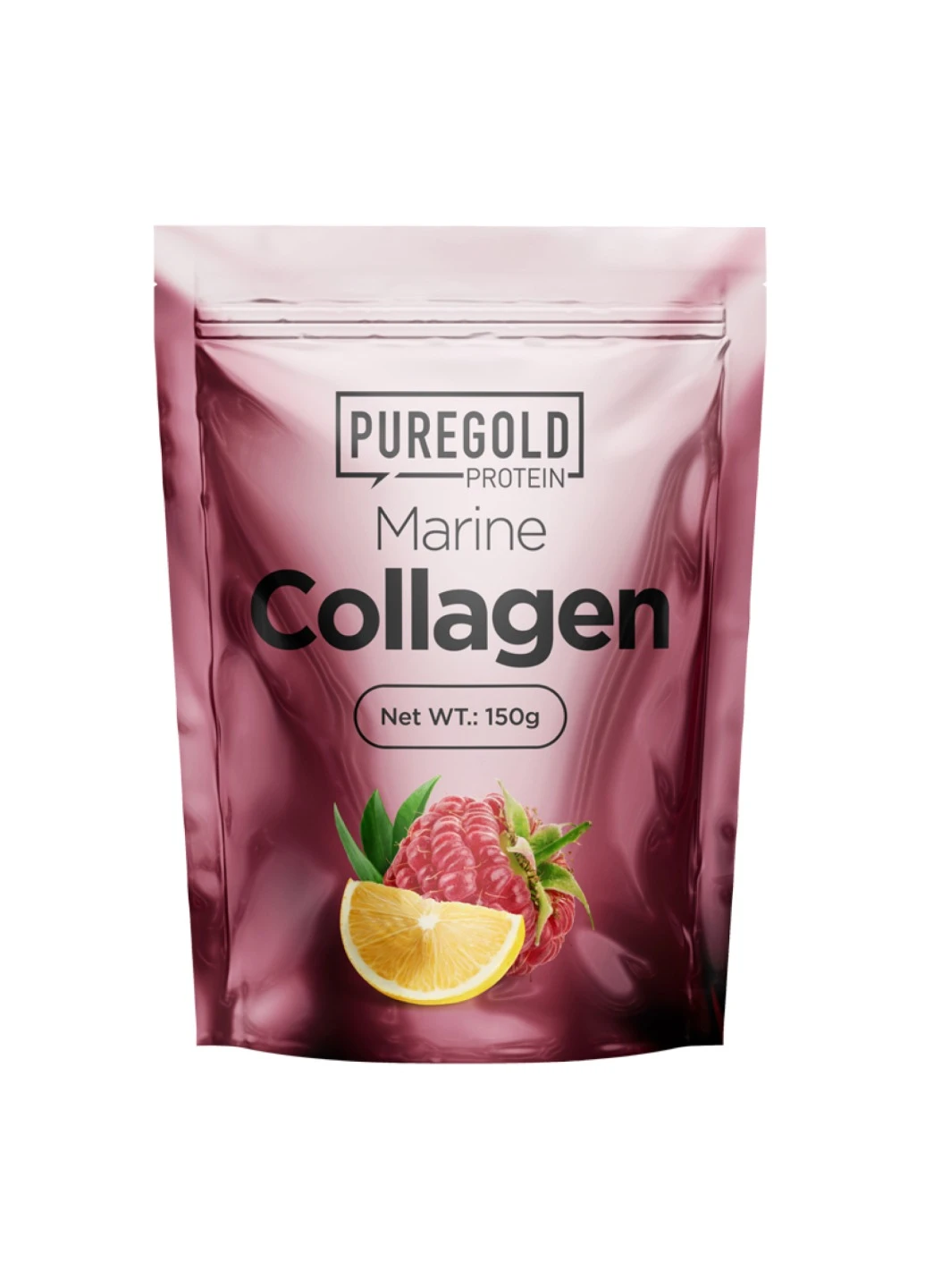 Колаген мінеральний для збереження молодості шкіри Marine Gollagen - 150g Raspberry Pure Gold Protein (258191937)