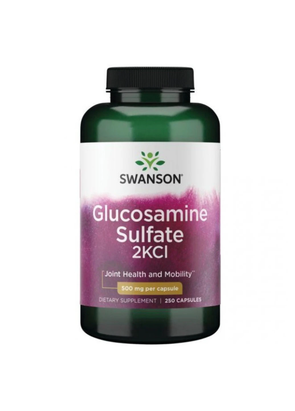 Глюкозамін для суглобів, хрящів, зв'язок Glucosamine Sulfate 2KCI 500mg - 250caps Swanson (258191764)