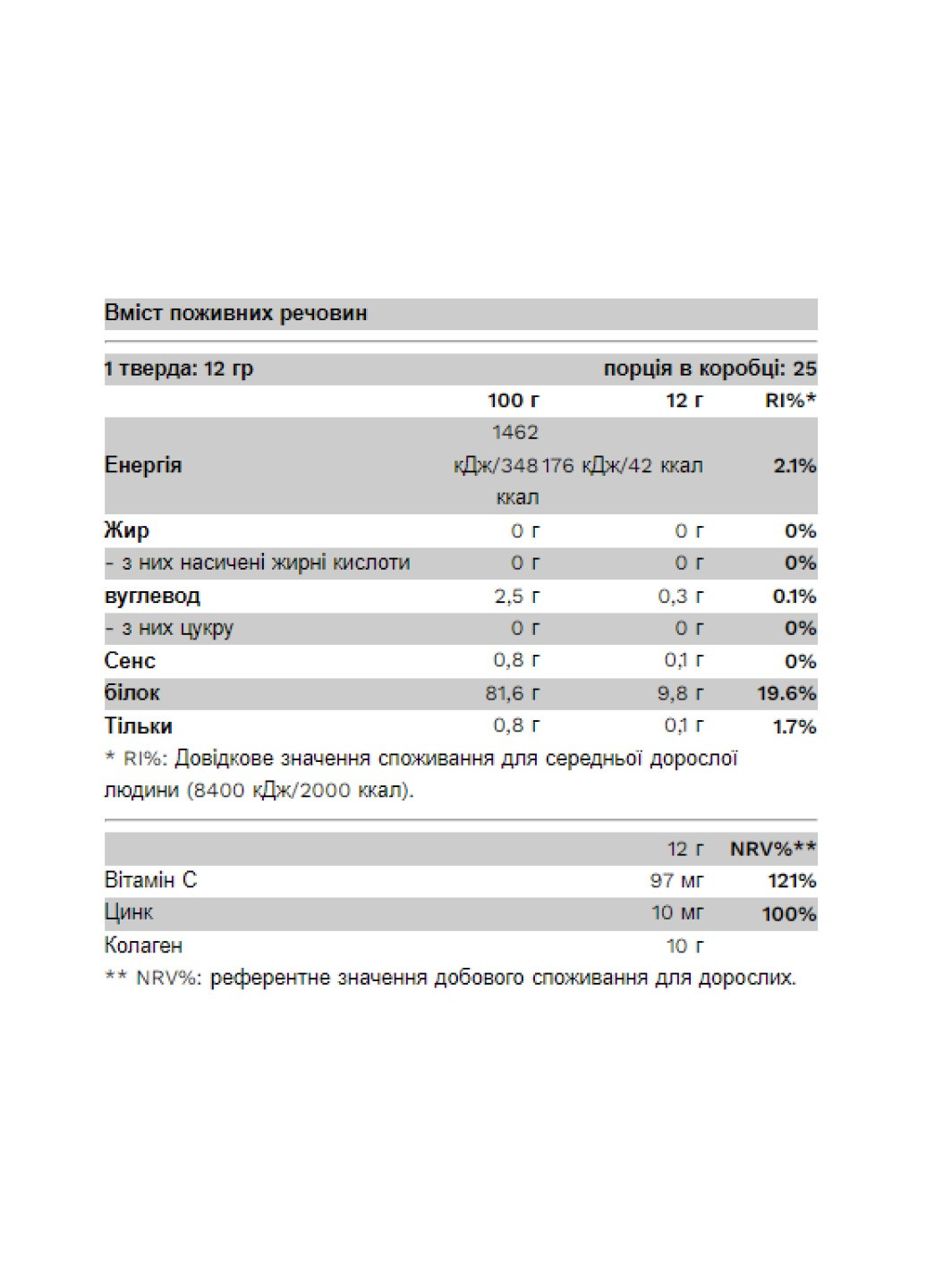 Коллаген для кожи, суставов, волос, связок и ногтей Collagen - 300g Lemonade Pure Gold Protein (258191889)