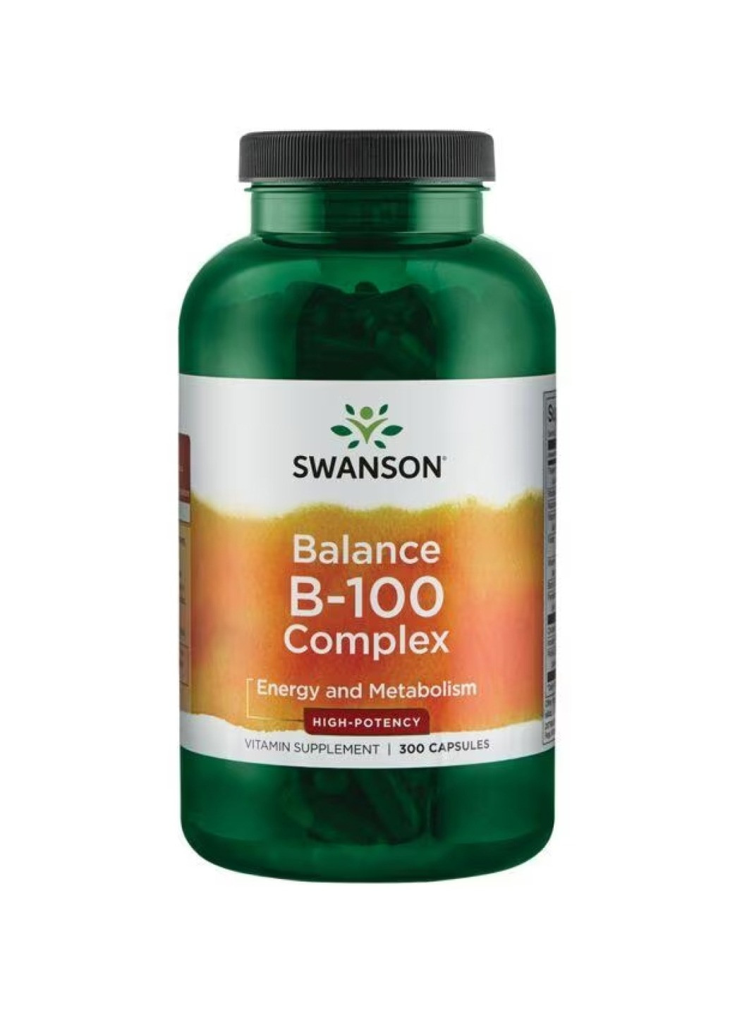 Комплекс вітаміну В для серцево-судинної системи та боротьби зі стресом Balance B-100 Complex - 300caps Swanson (258191808)