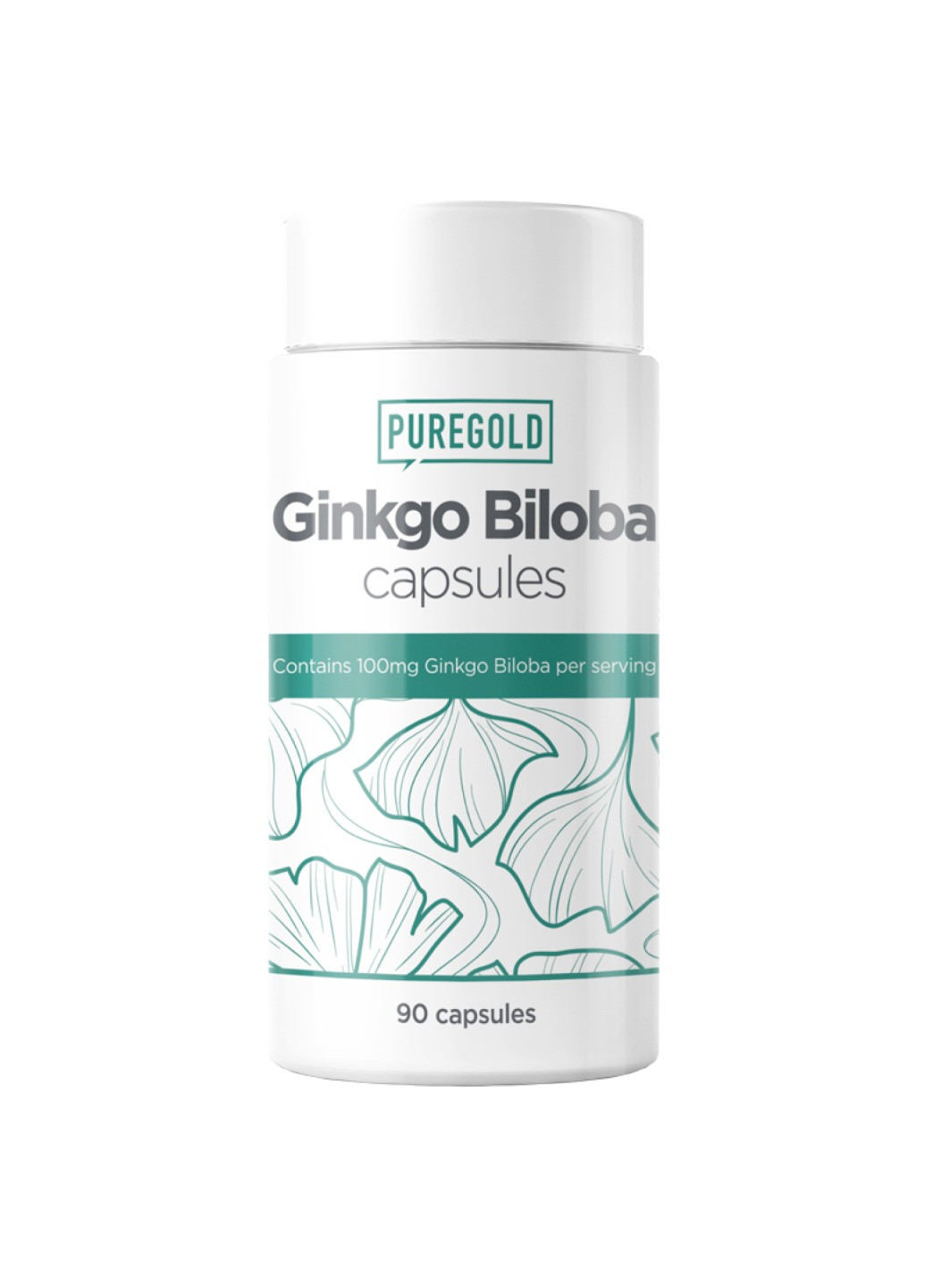 Гінкго білоба для кровообігу та пам'яті Ginkgo Biloba - 90 caps Pure Gold Protein (258191943)