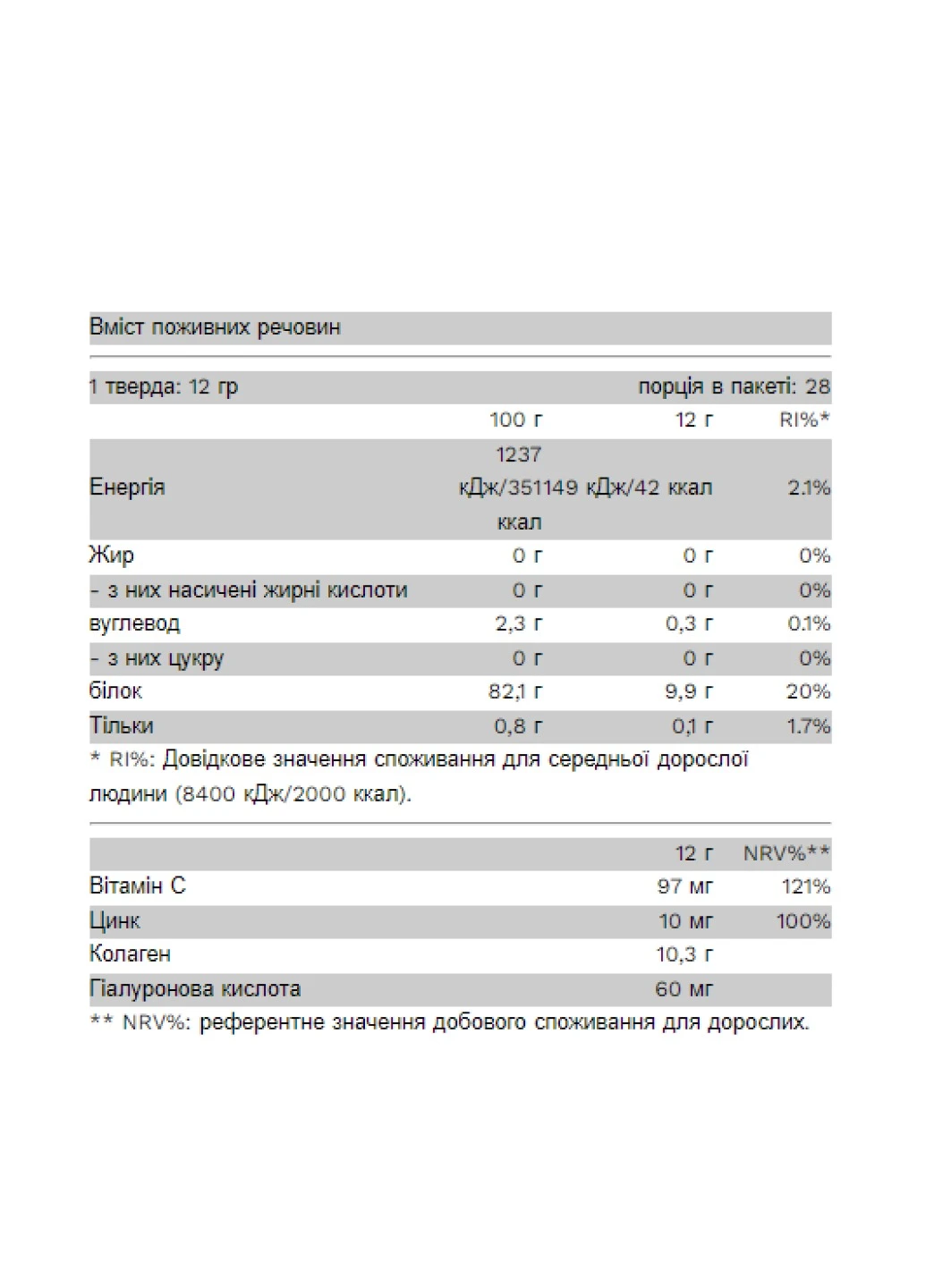 Колаген + гіалуронова кислота для шкіри CollaGold Tea - 336g Lemon Twist Pure Gold Protein (258191910)