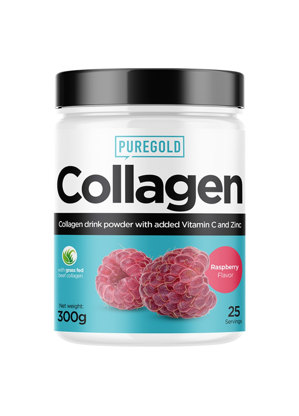 Колаген для шкіри, суглобів, волосся, зв'язок та нігтів Collagen - 300g Raspberry Pure Gold Protein (258191950)