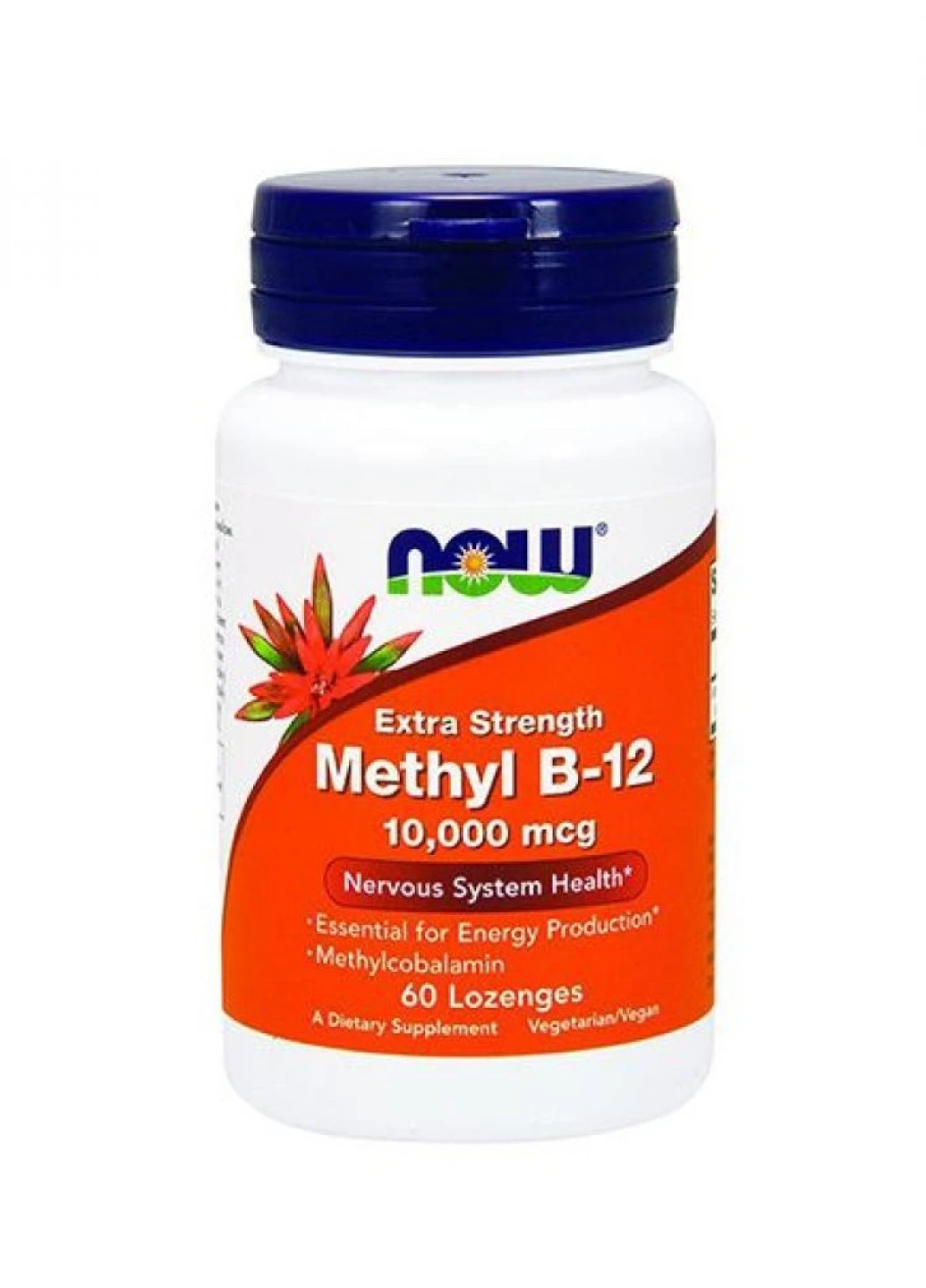 Вітамін В12 METHYL B-12 10000MCG - 60 LOZENGES Now Foods (258191534)