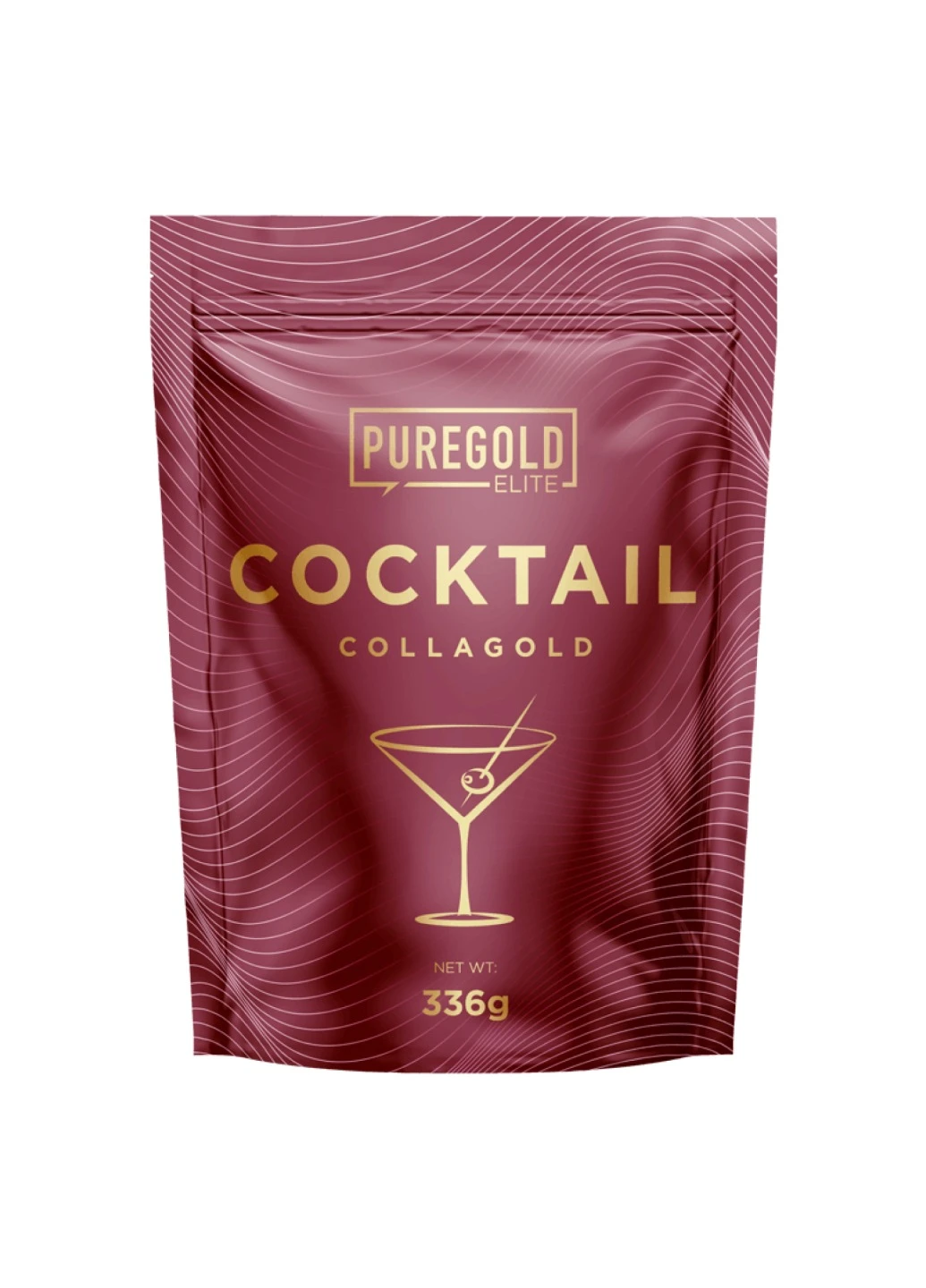Колаген (риб'ячий + яловичий) з Вітаміном С для шкіри CollaGold Coctail - 336g White Wine Pure Gold Protein (258191894)