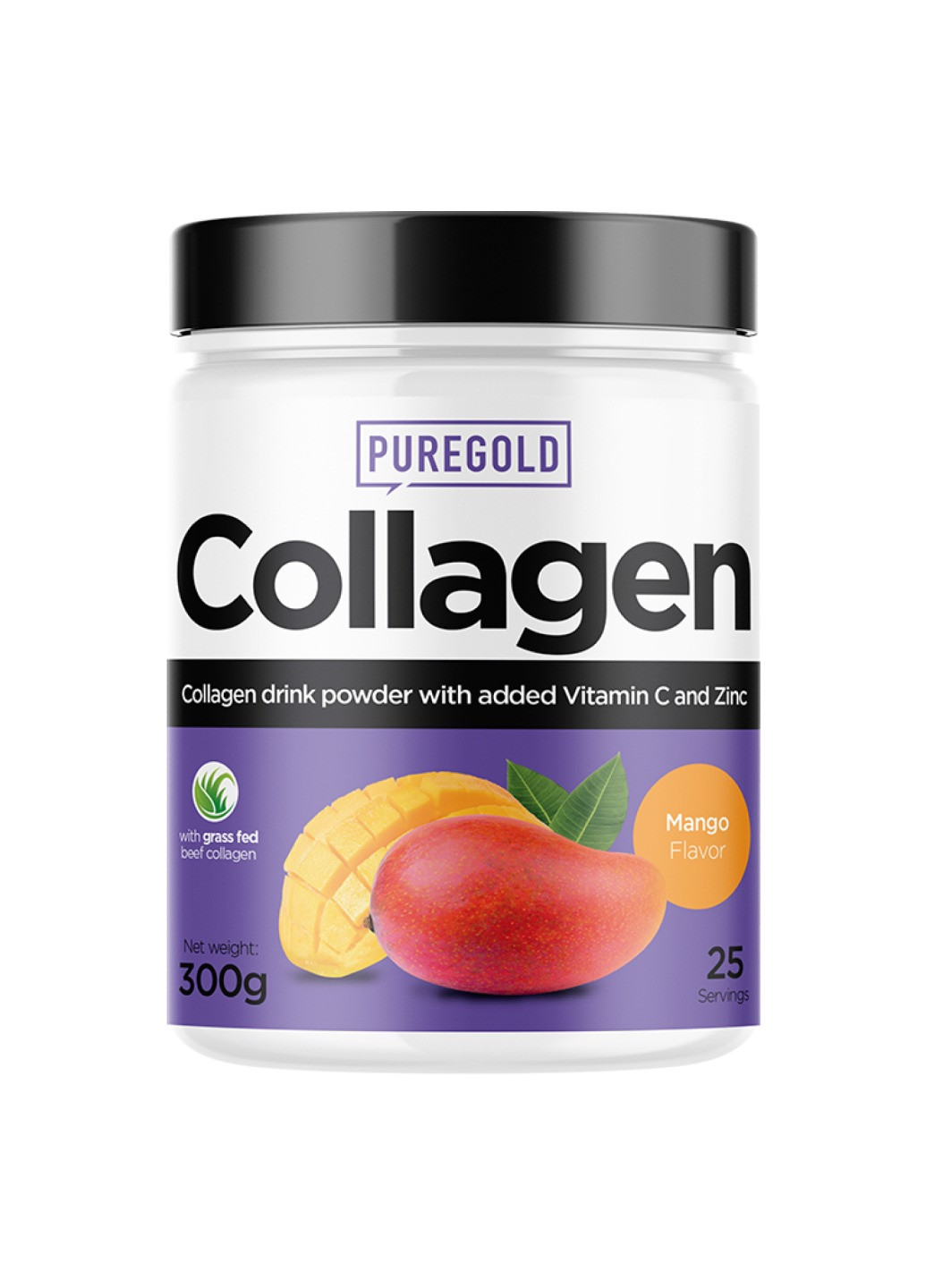 Коллаген для кожи, суставов, волос, связок и ногтей Collagen - 300g Mango Pure Gold Protein (258191876)