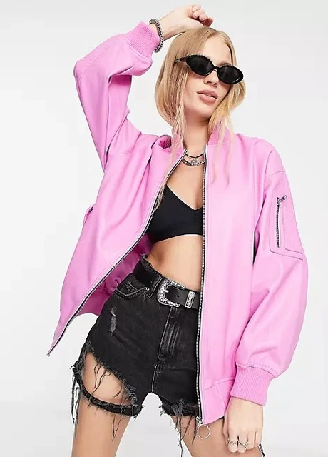 Рожева куртка Bershka