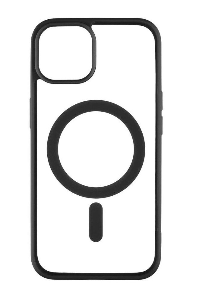 Силиконовый чехол Clear Case with MagSafe для iPhone 14 Pro Черный No Brand - (258210424)