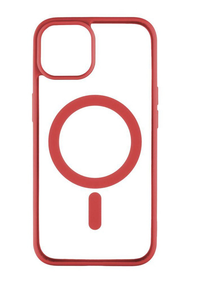 Силиконовый чехол Clear Case with MagSafe для iPhone 14 Pro Max Красный No Brand - (258210420)