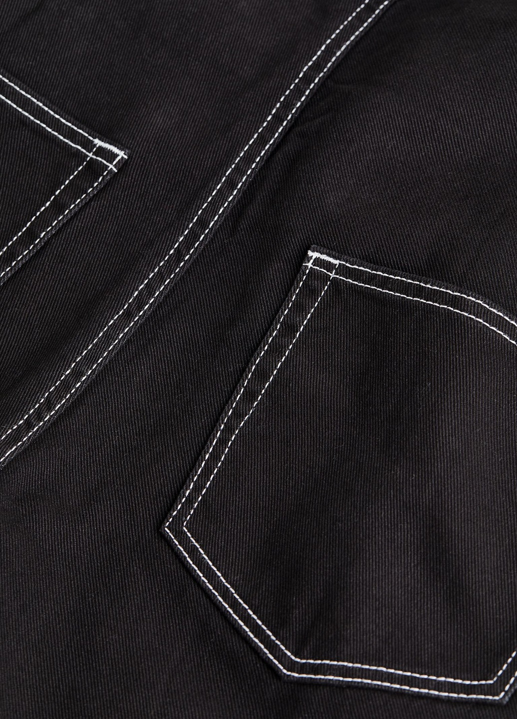 Комбінезон H&M однотонний чорний джинсовий