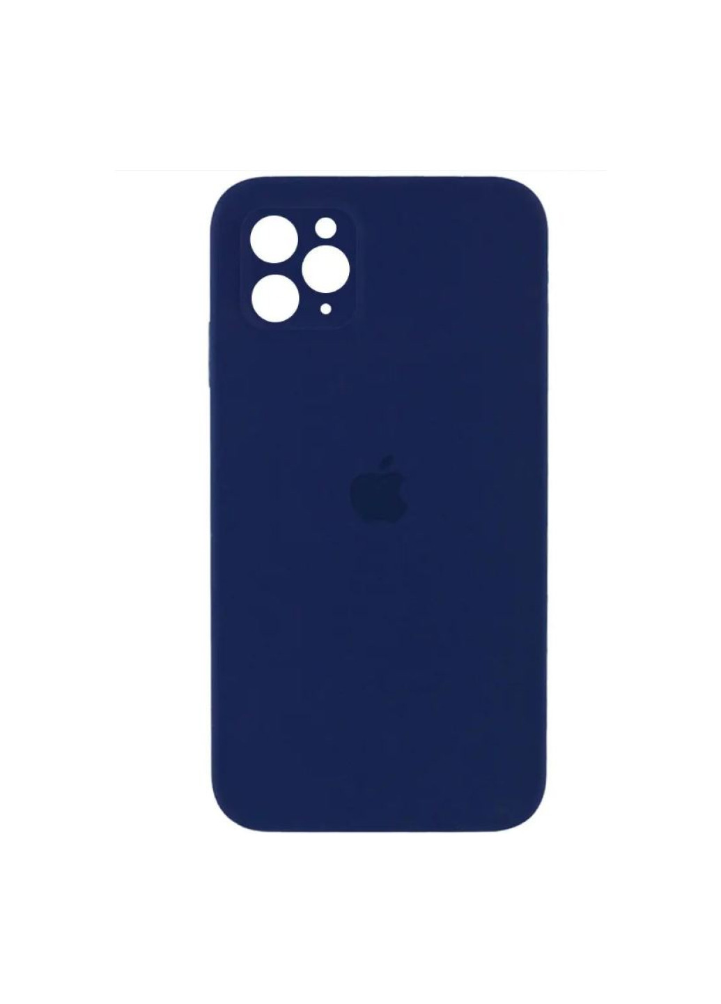 Чохол iPhone 11 Pro Max Silicone Case з квадратними бортиками Full Camera Midnight Blue No Brand (258232019)