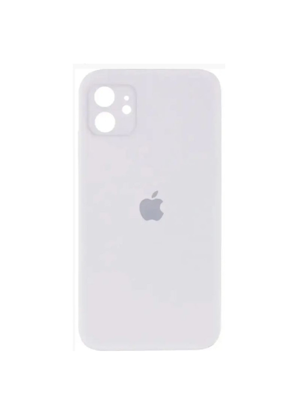 Чохол iPhone 11 Silicone Case з квадратними бортиками Full Camera White No Brand (258232014)