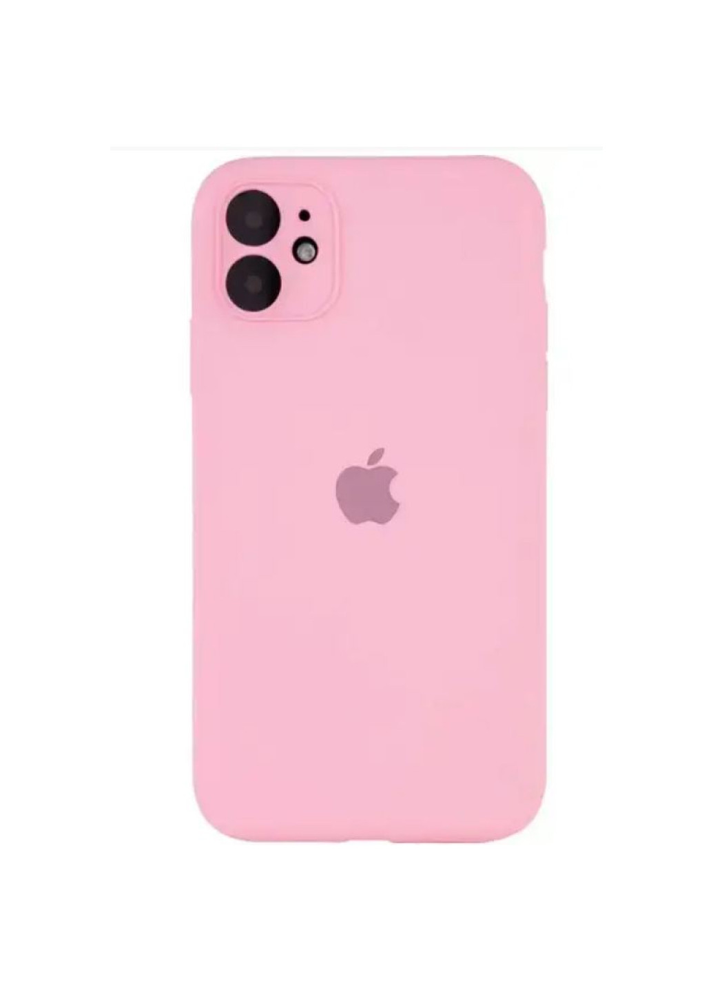 Чохол iPhone 11 Silicone Case з квадратними бортиками Full Camera Pink No Brand (258232001)