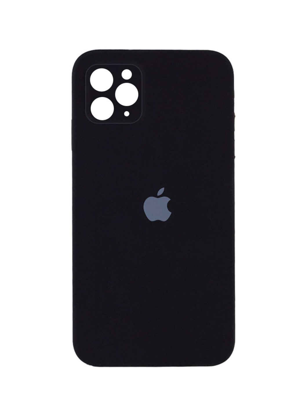 Чехол iPhone 11 Pro Silicone Case с квадратными бортиками Full Camera Black No Brand (258232032)