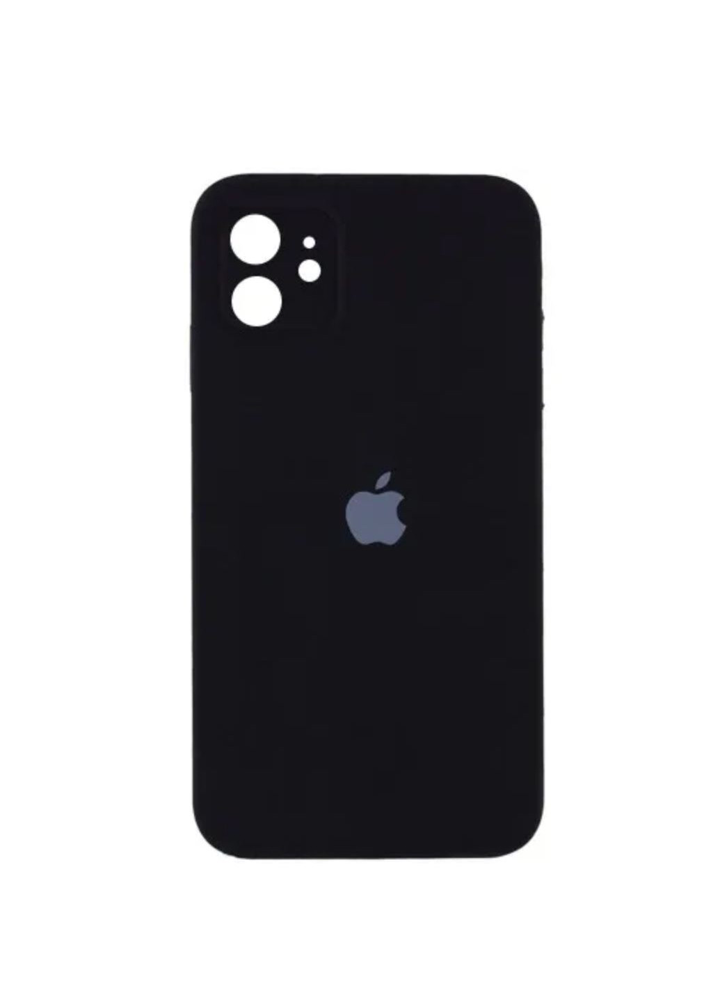 Чехол iPhone 11 Silicone Case с квадратными бортиками Full Camera Black No Brand (258232018)