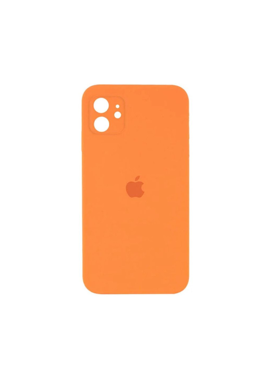 Чохол iPhone 11 Silicone Case з квадратними бортиками Full Camera Orange No Brand (258232033)
