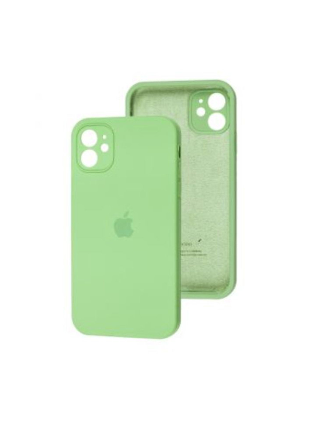 Чехол iPhone 11 Silicone Case с квадратными бортиками Full Camera Mint No Brand (258232030)