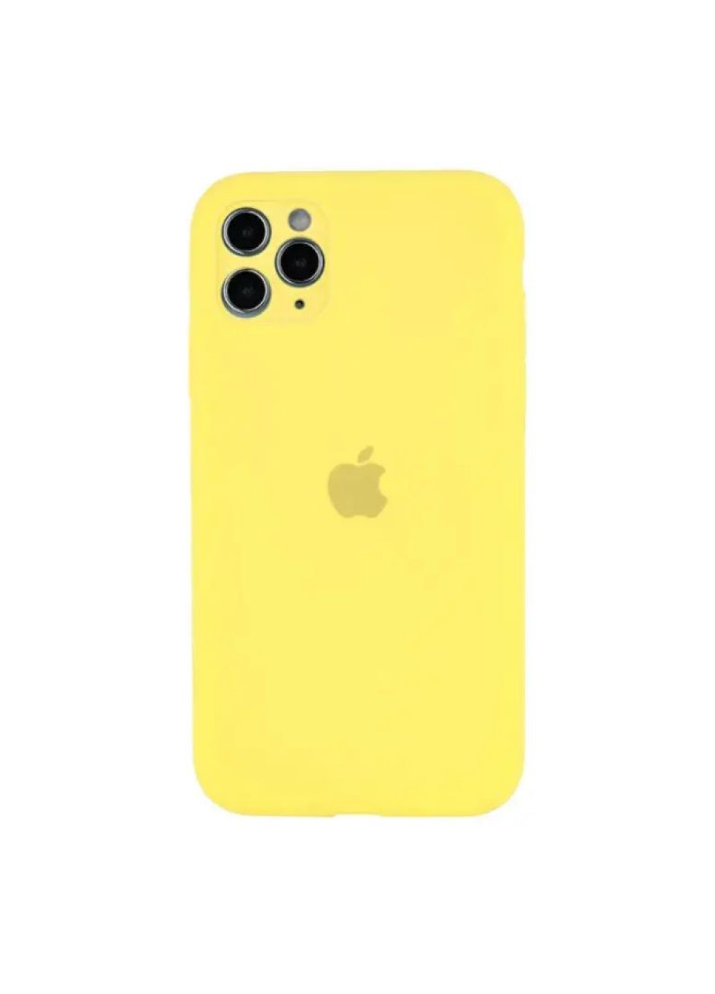 Чехол iPhone 11 Silicone Case с квадратными бортиками Full Camera Yellow No Brand (258232009)